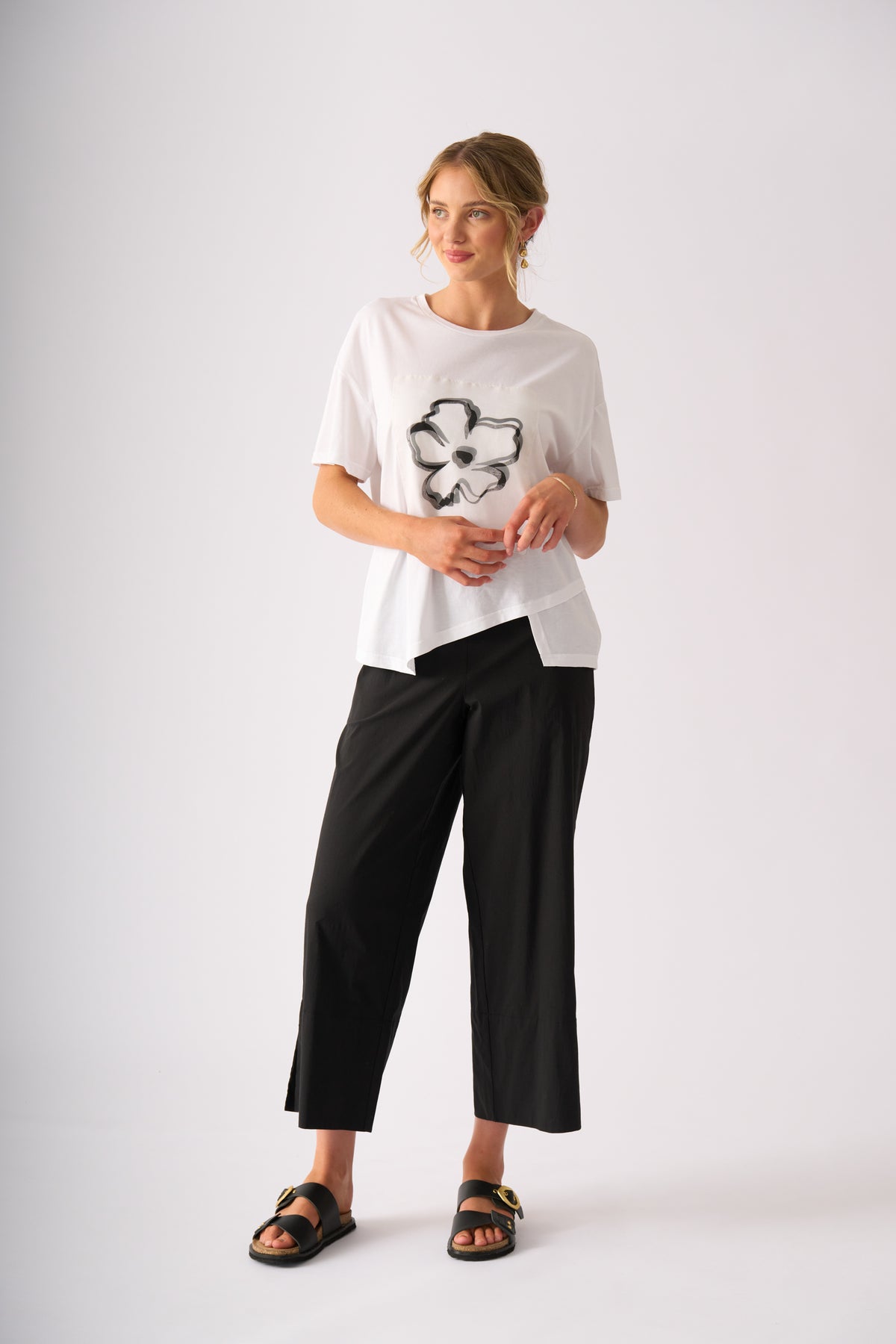 Foil Limitless Trapeze Pant in Black