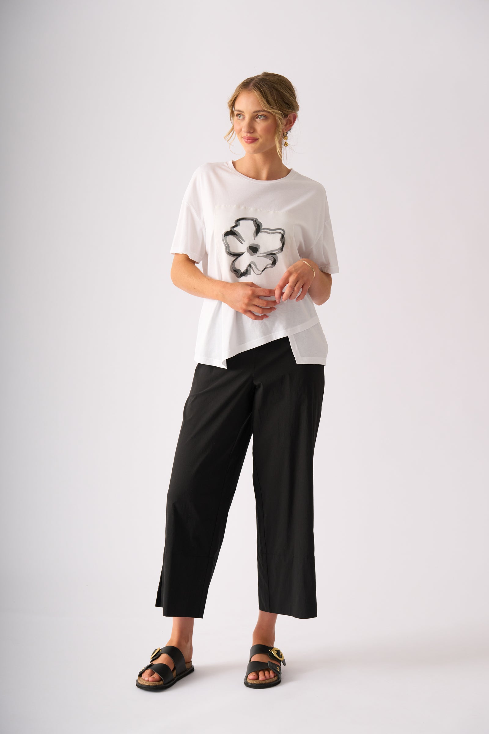 Foil Limitless Trapeze Pant in Black