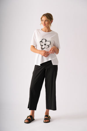Foil Limitless Trapeze Pant in Black