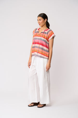 Foil Still Git It Top in Sunset Stripe