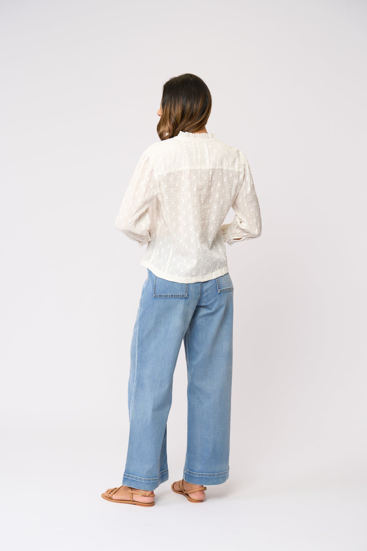 Foil Crushing It 3/4 Sleeve Shirt in White Textures