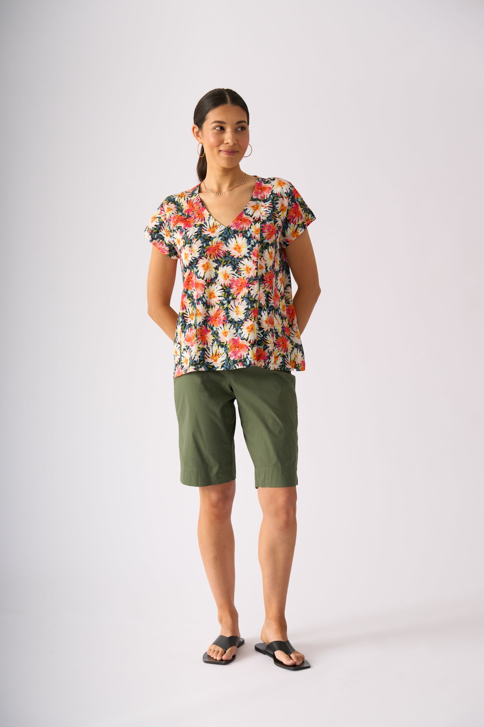 Foil Tee-Rific Short in Succulent