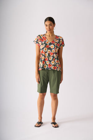 Foil Tee-Rific Short in Succulent