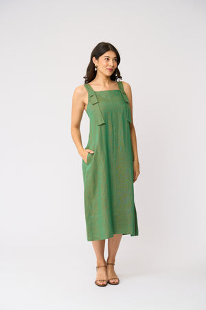 Foil Why Knot Dress in Opal