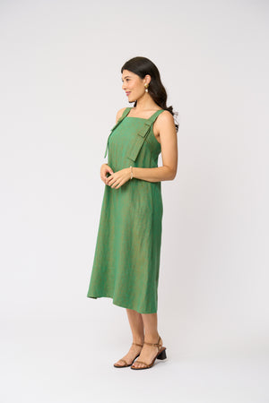 Foil Why Knot Dress in Opal
