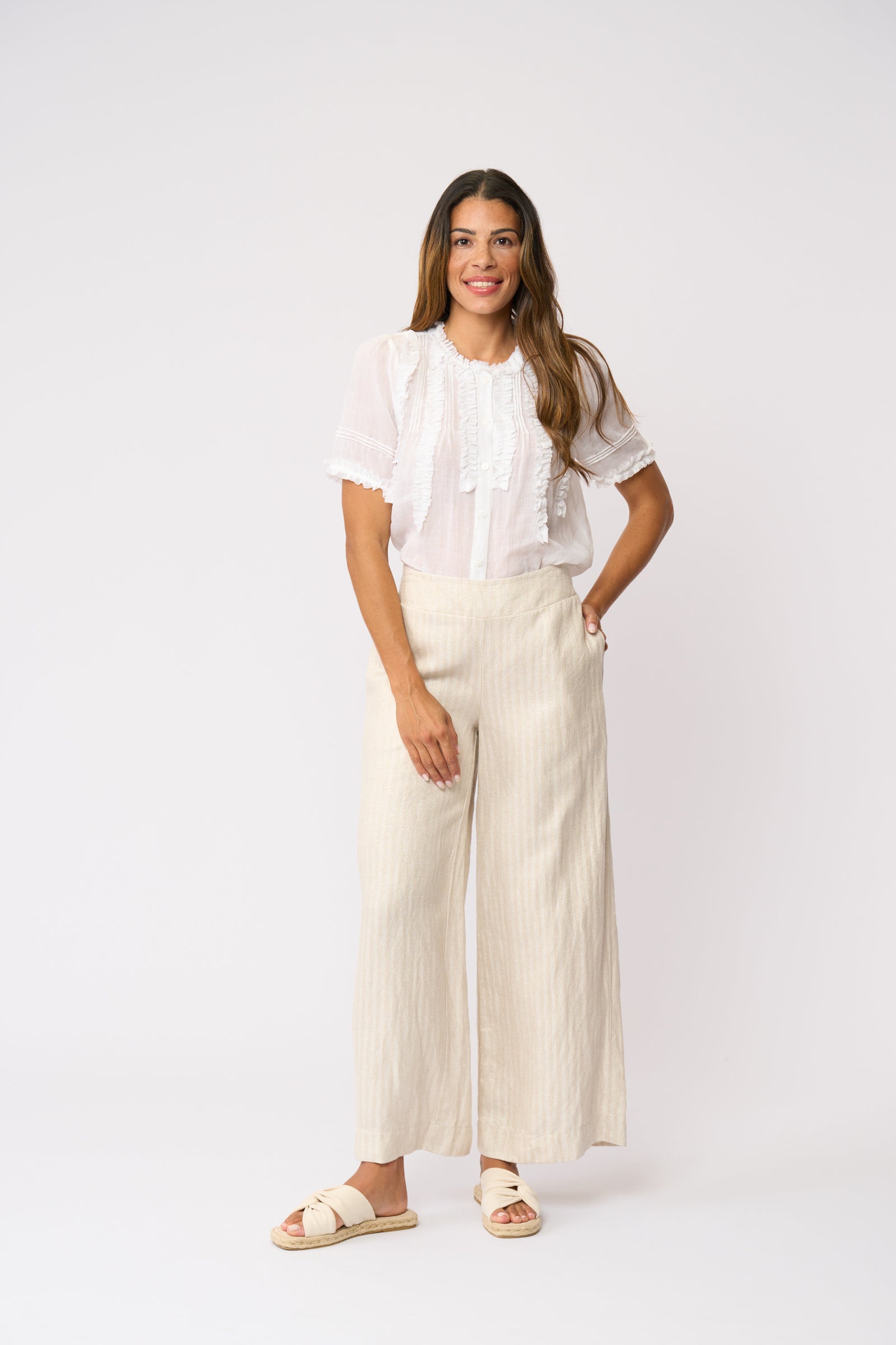 Foil Together Again Pant in Metallic Stripe