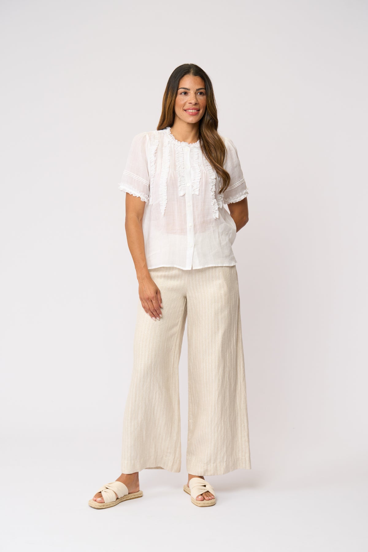 Foil Together Again Pant in Metallic Stripe