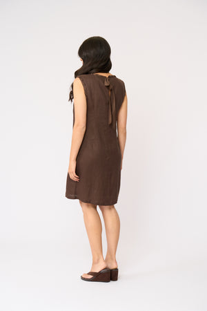 Foil Braidy Bunch Dress in Cocoa