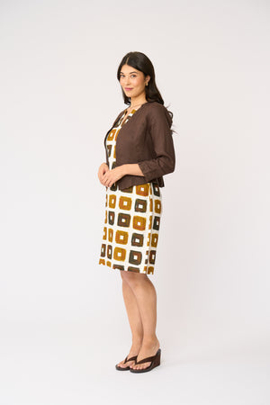 Foil Braidy Bunch Jacket in Cocoa
