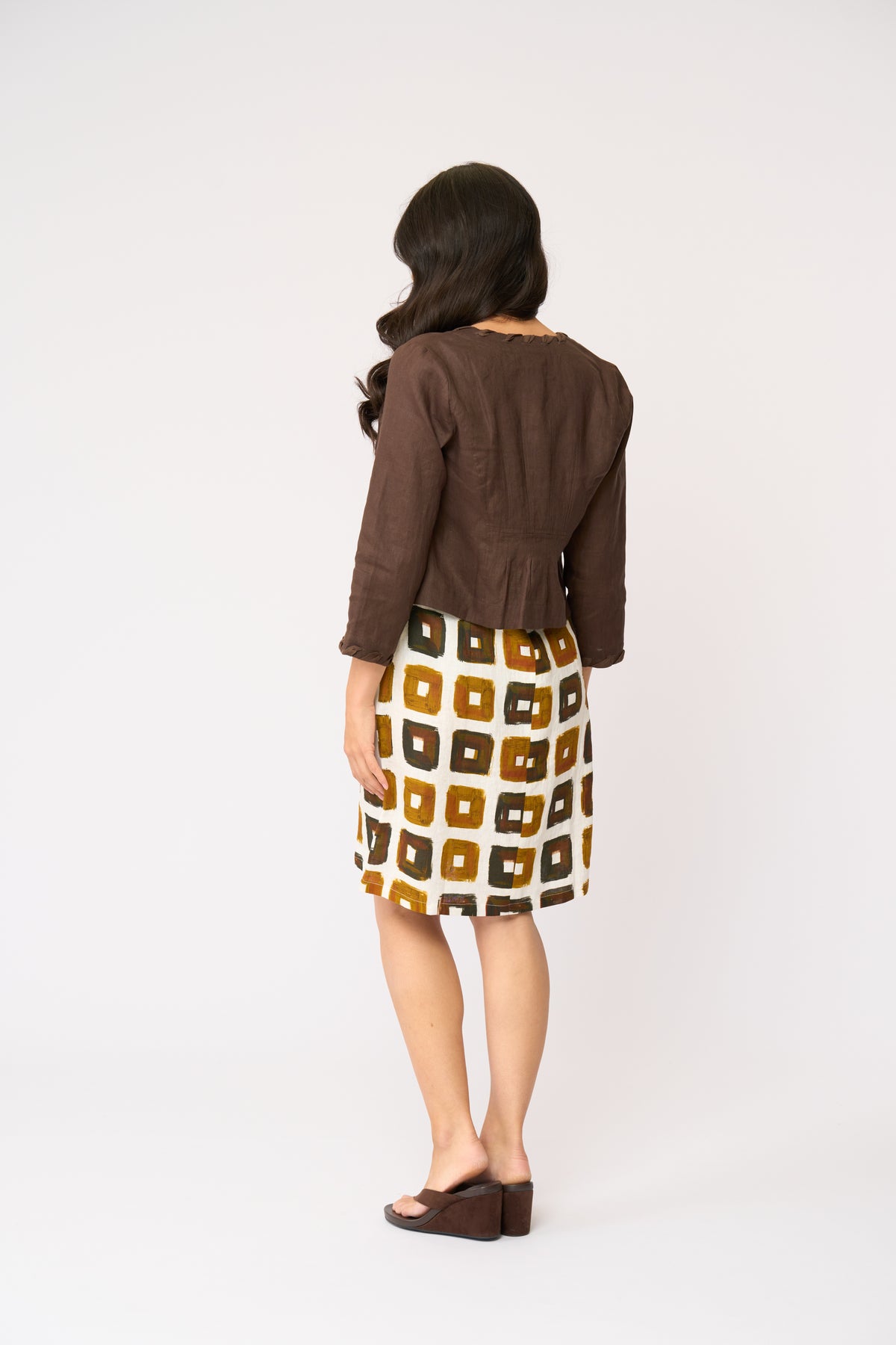 Foil Braidy Bunch Jacket in Cocoa
