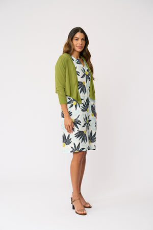 Foil Fall For Me Cardi in Herb