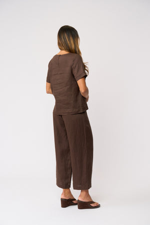 Foil Top Rank Pant in Cocoa