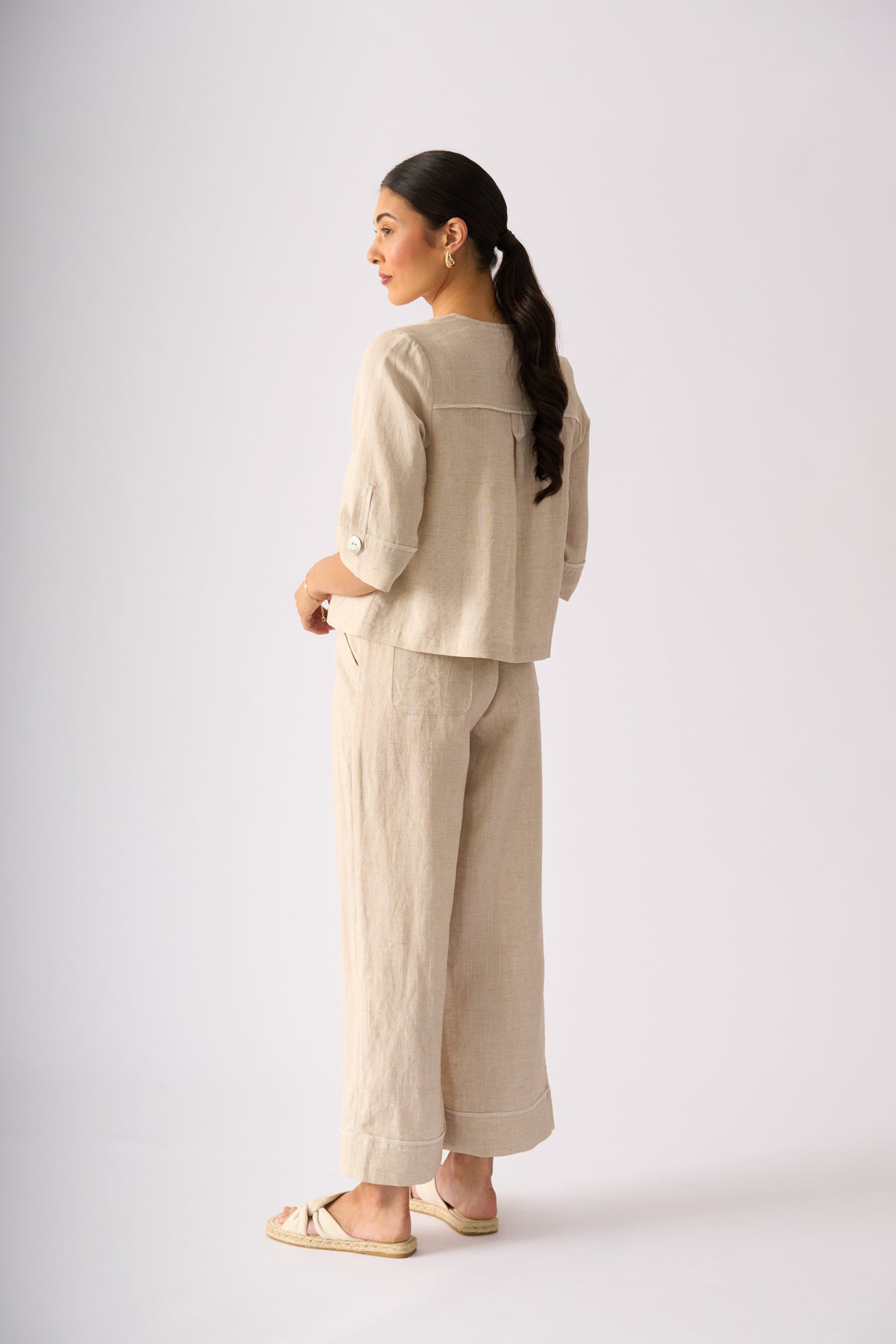 Foil Stand Out Pant in Sand