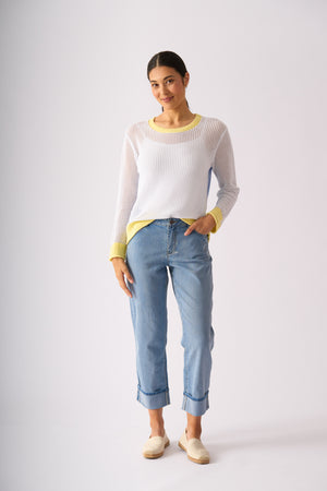 Foil Oh-Lala Jean in Stone Wash