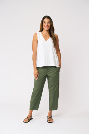 Foil Pump It Up Trapeze Pant in Succulent