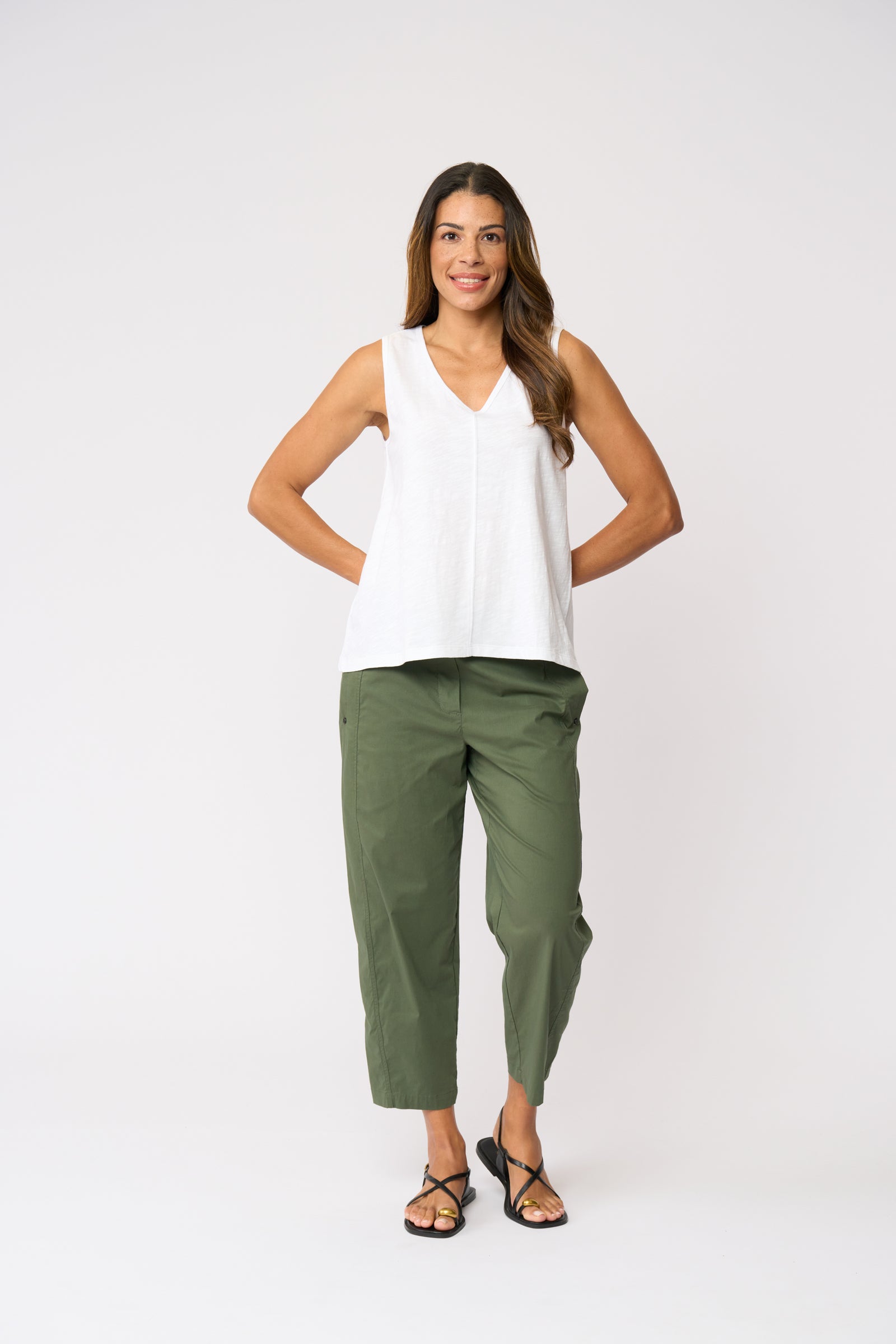 Foil Pump It Up Trapeze Pant in Succulent