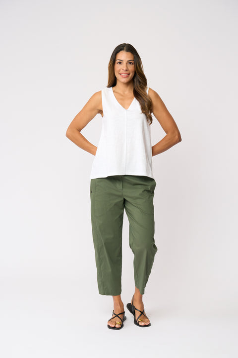 Foil Pump It Up Trapeze Pant in Succulent
