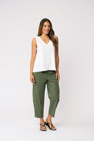Foil Pump It Up Trapeze Pant in Succulent