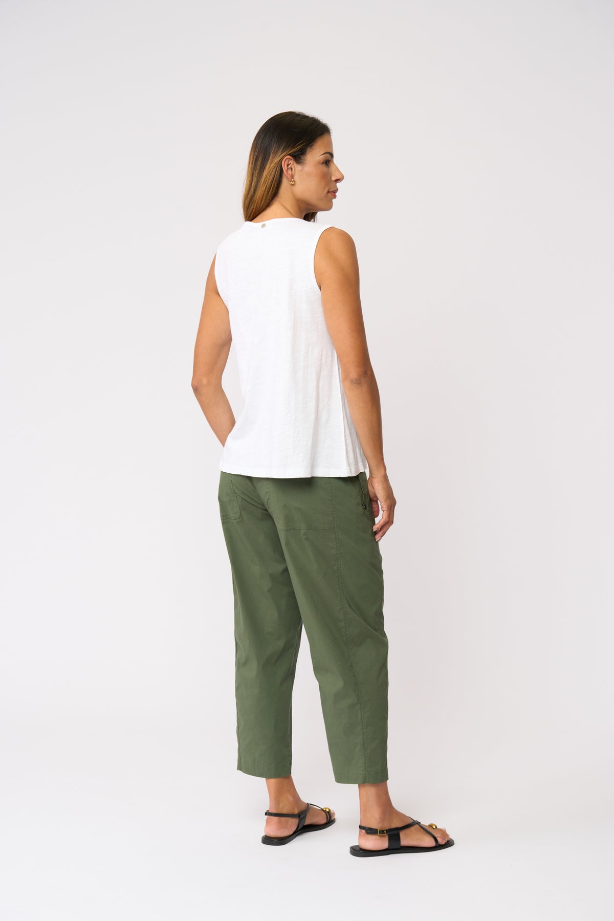 Foil Pump It Up Trapeze Pant in Succulent