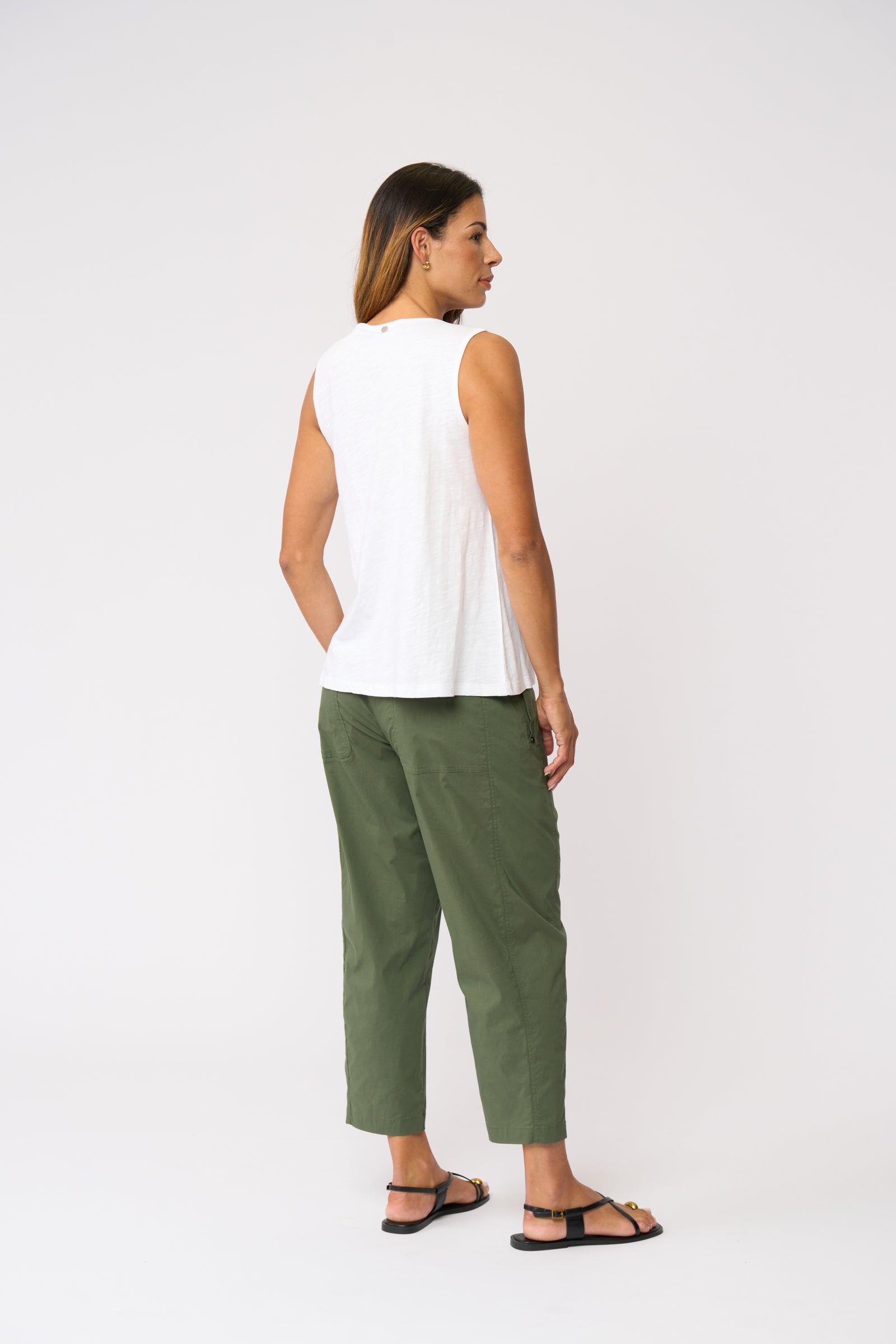 Foil Pump It Up Trapeze Pant in Succulent