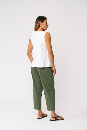 Foil Pump It Up Trapeze Pant in Succulent
