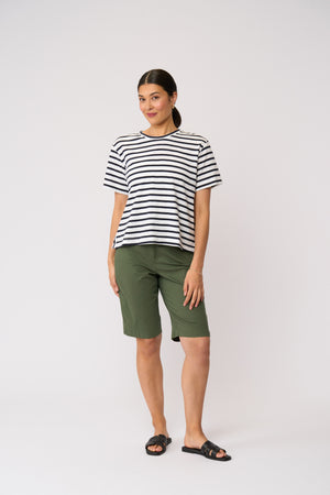 Foil On The Side Tee in Breton Stripe