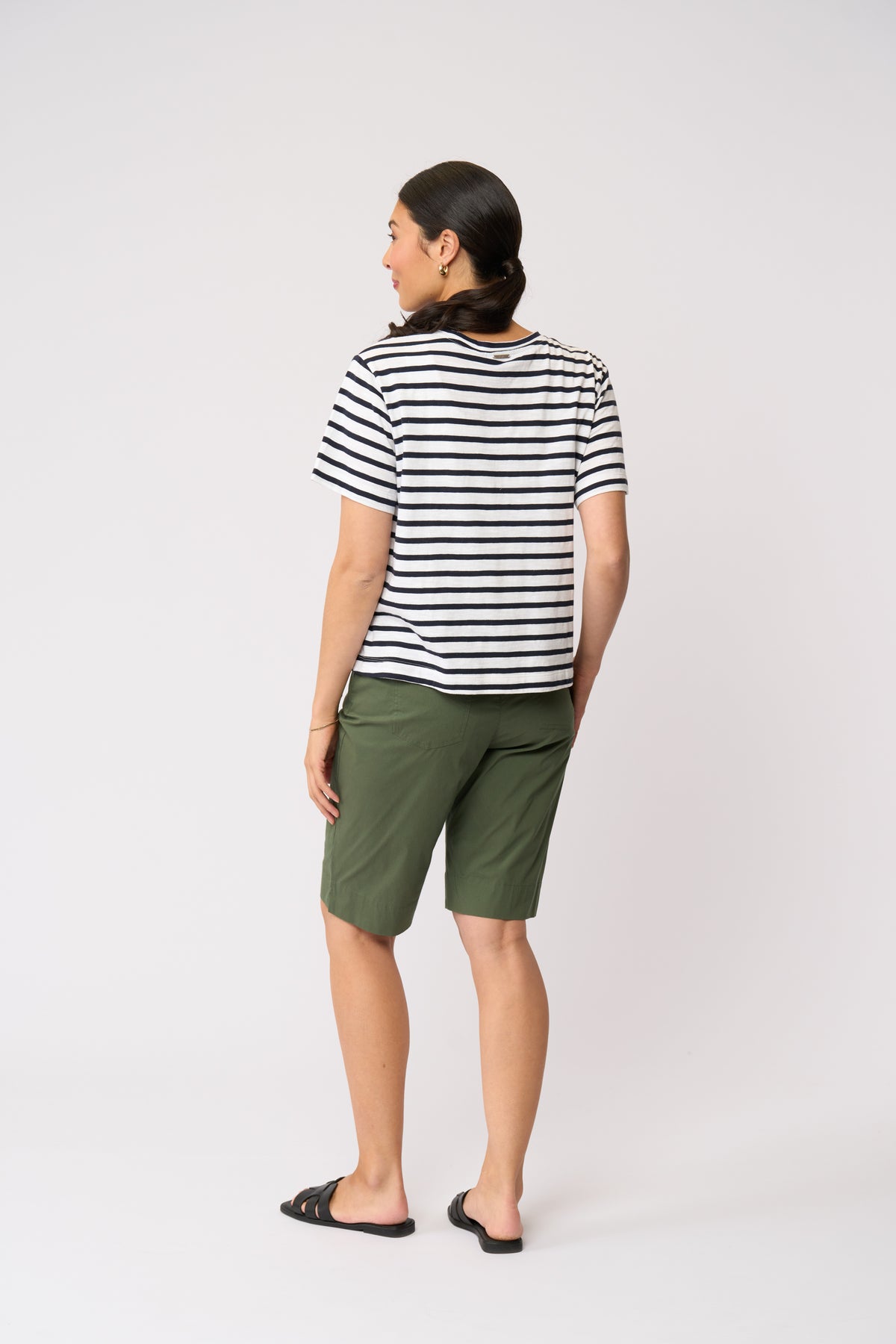 Foil On The Side Tee in Breton Stripe