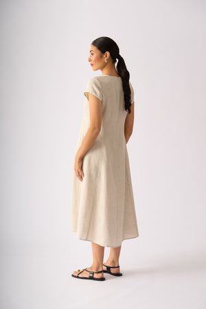 Foil Folk Yeah Dress in String