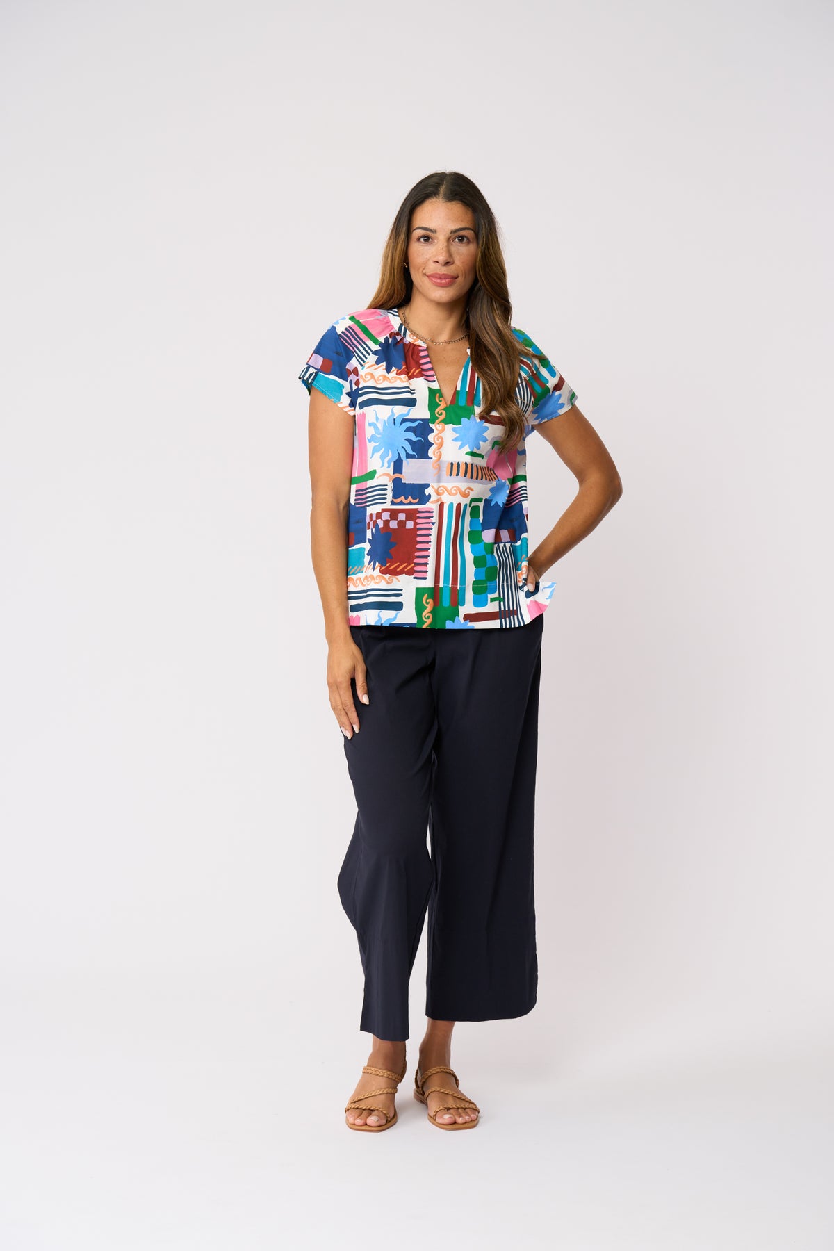 Foil Limitless Trapeze Pant in True Navy