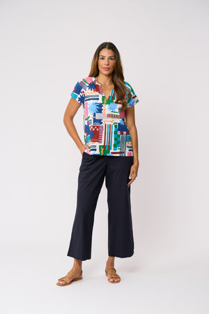 Foil Limitless Trapeze Pant in True Navy