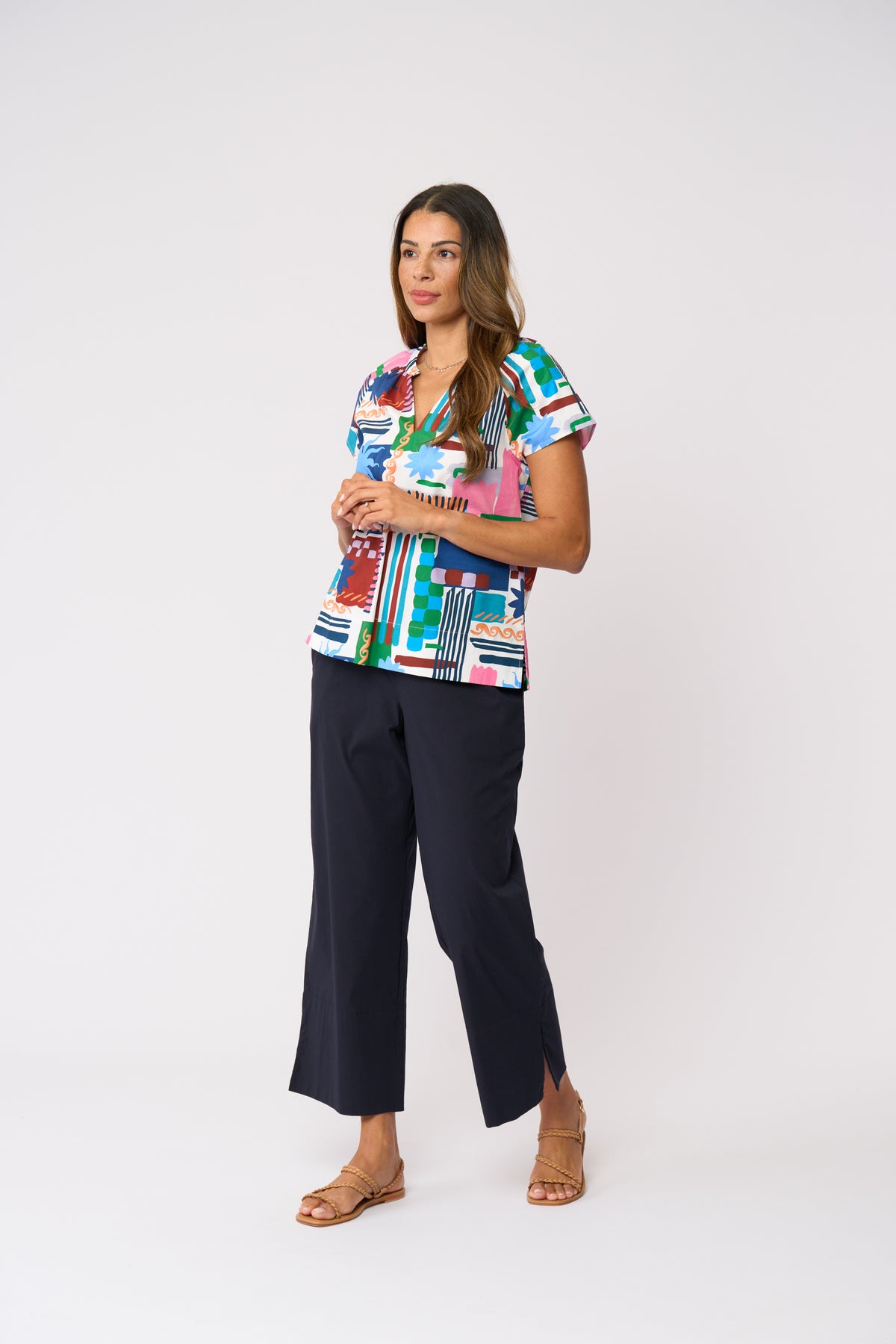 Foil Limitless Trapeze Pant in True Navy