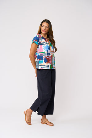 Foil Limitless Trapeze Pant in True Navy