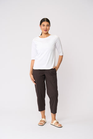 Foil Pump It Up Trapeze Pant in Sable