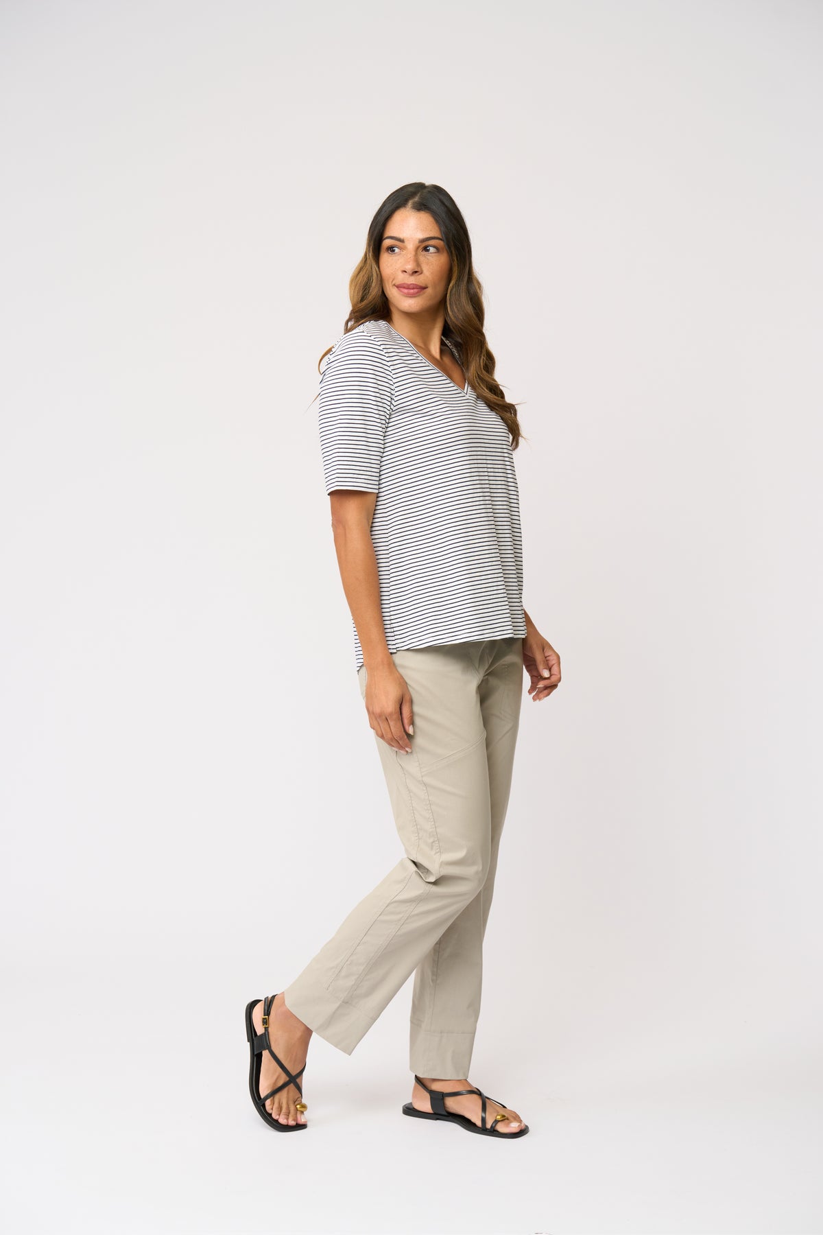 Foil Gemini Trapeze Pant in Barley