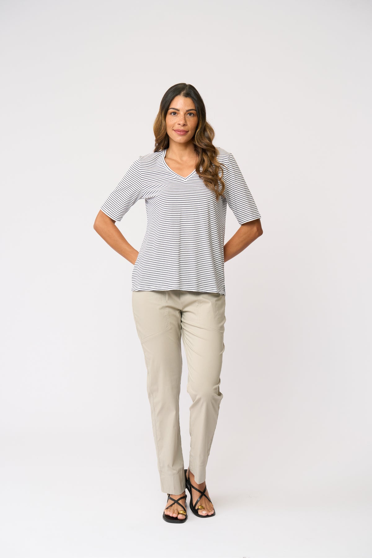 Foil Gemini Trapeze Pant in Barley