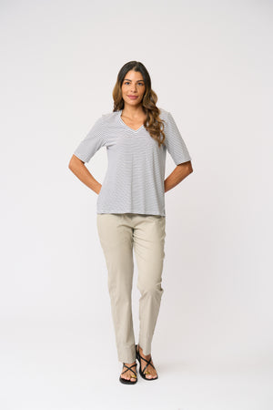 Foil Gemini Trapeze Pant in Barley