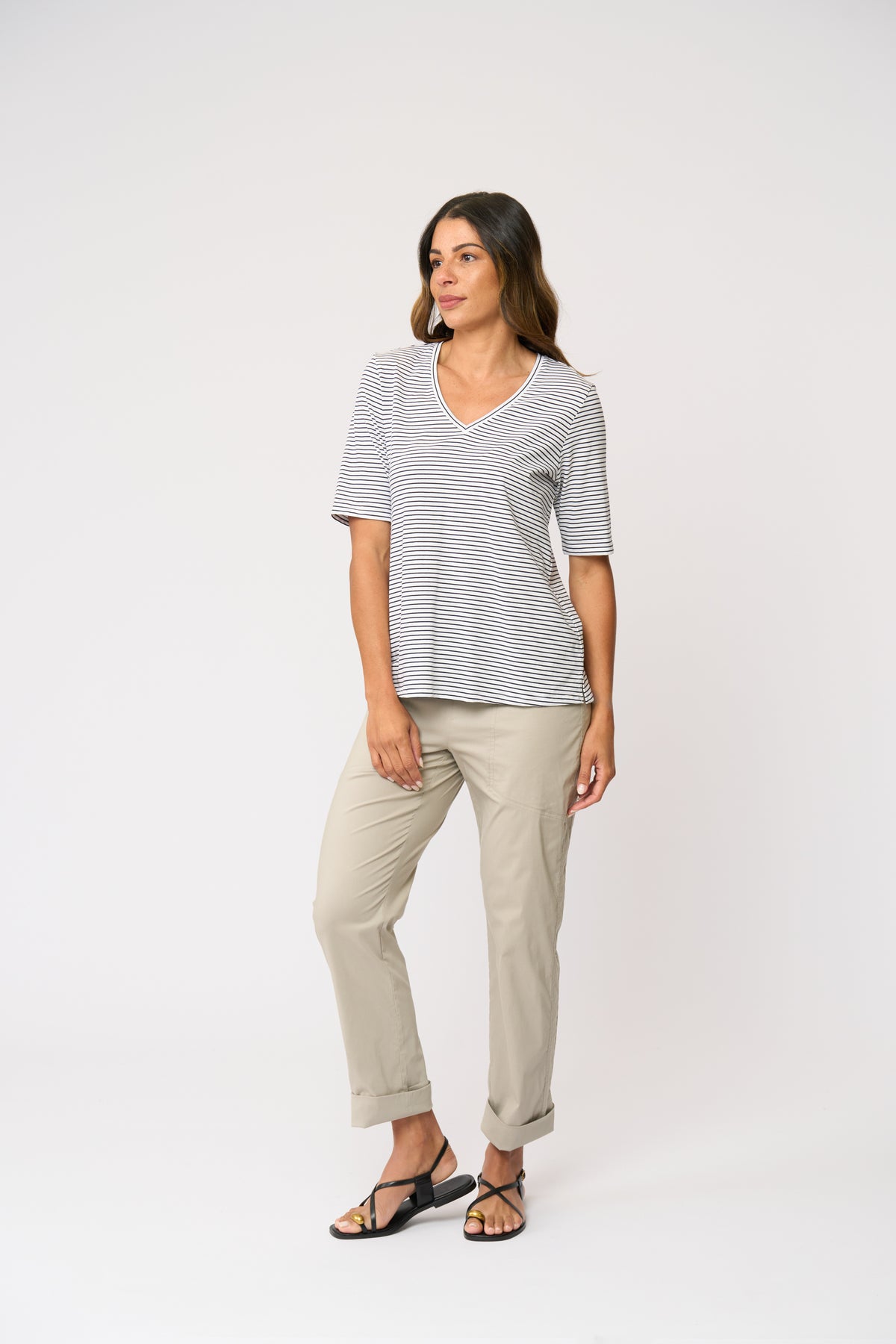 Foil Gemini Trapeze Pant in Barley
