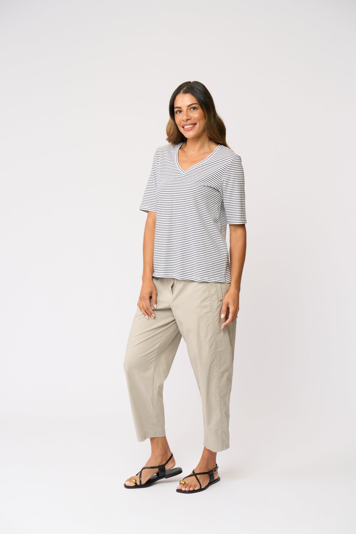 Foil Pump It Up Trapeze Pant in Barley