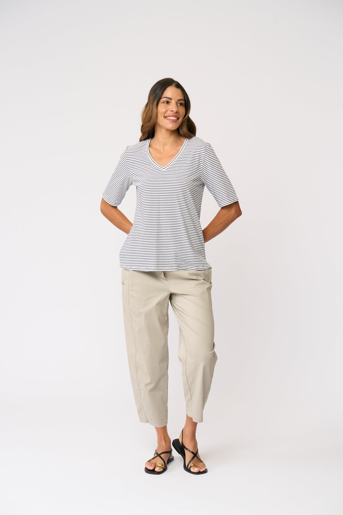 Foil Pump It Up Trapeze Pant in Barley