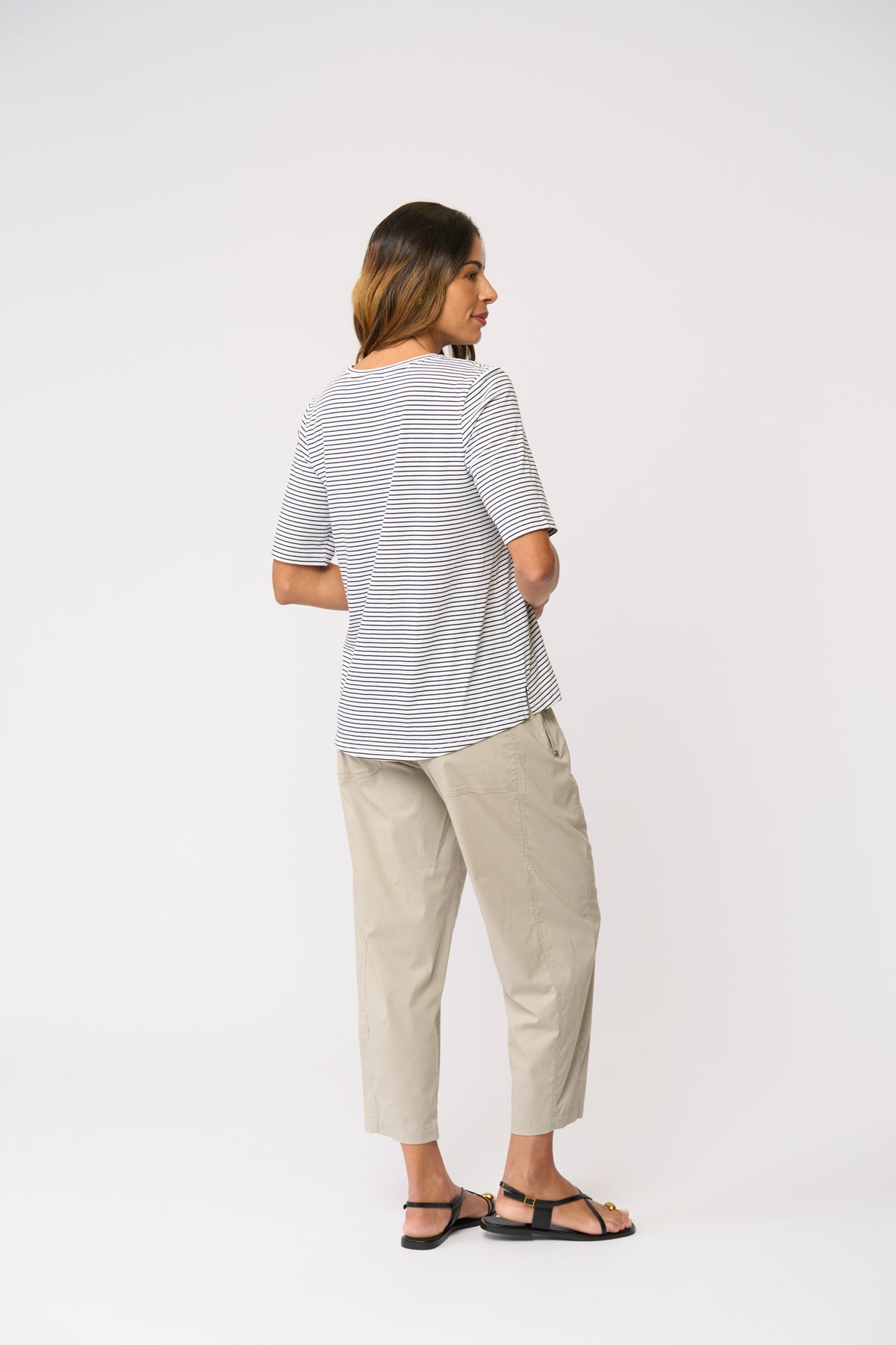 Foil Pump It Up Trapeze Pant in Barley