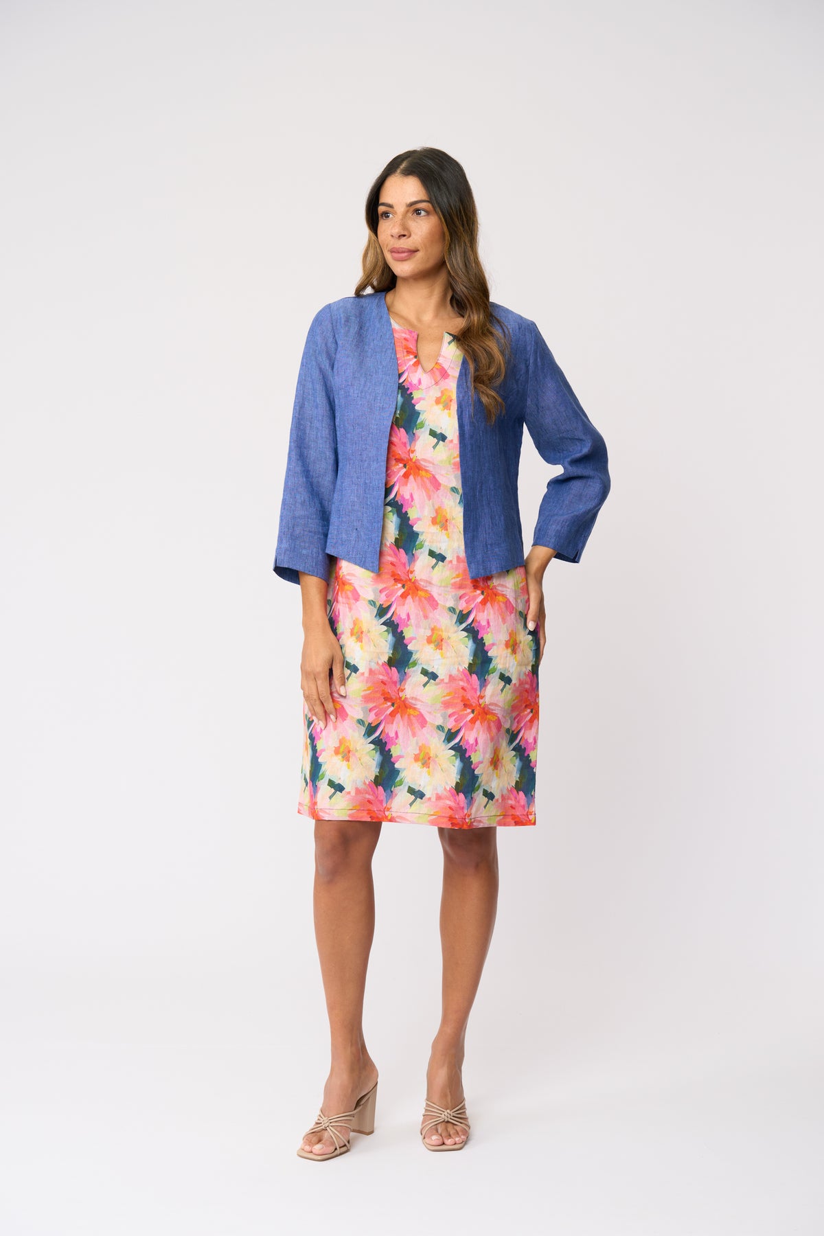 Foil Sun-Sational Dress in Flower Burst