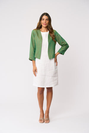 Foil Gather Again Jacket in Opal