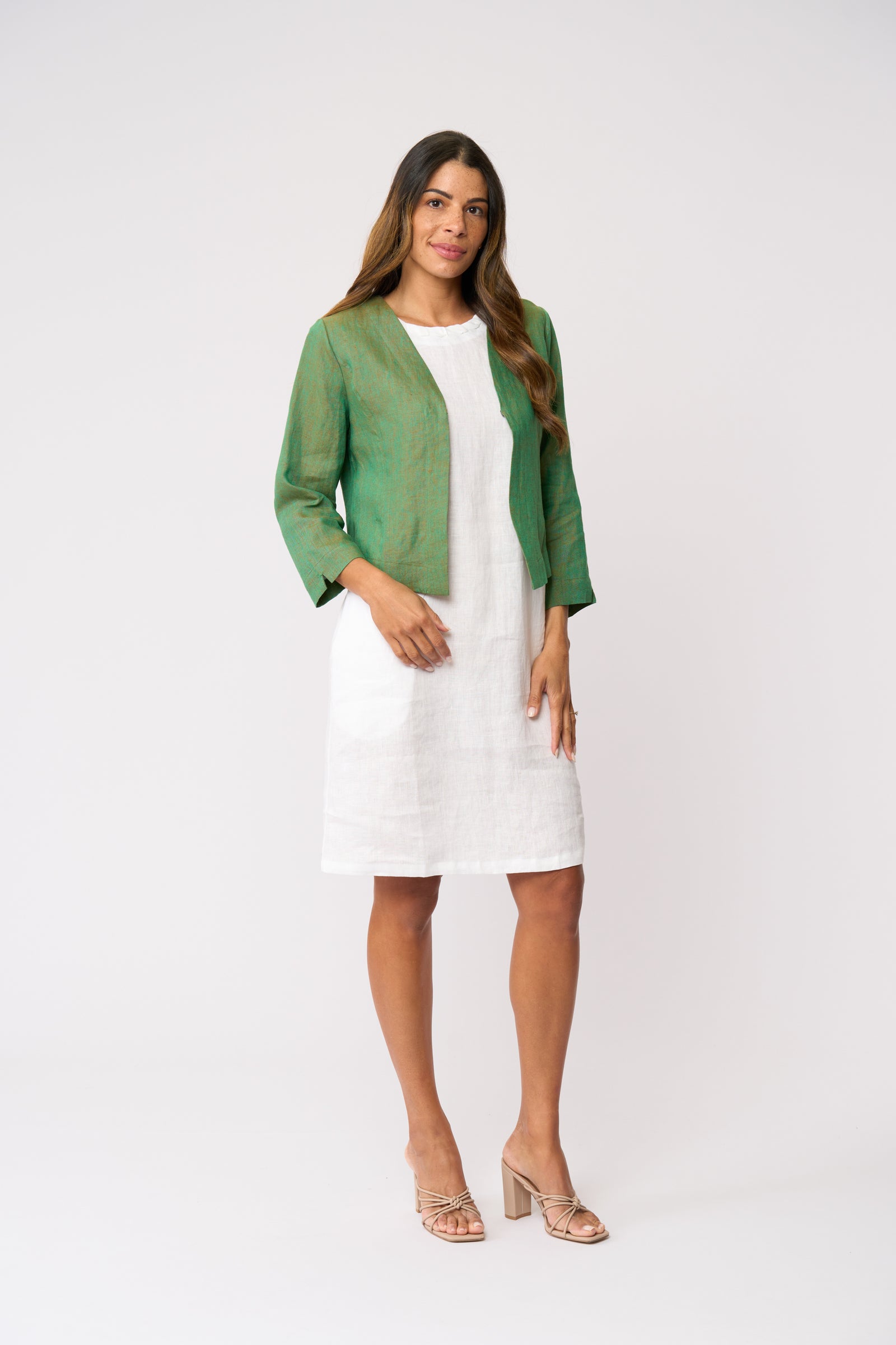 Foil Gather Again Jacket in Opal