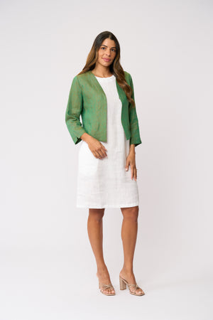 Foil Gather Again Jacket in Opal
