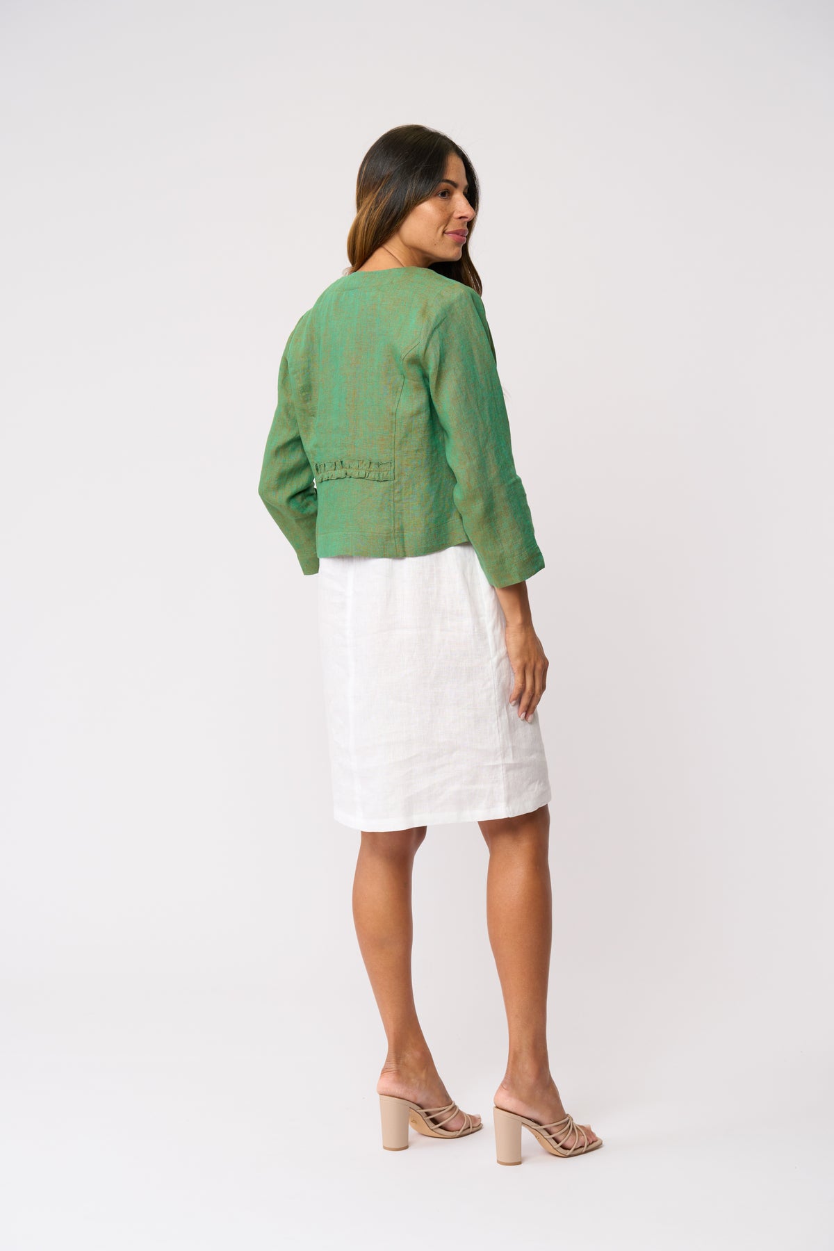 Foil Gather Again Jacket in Opal