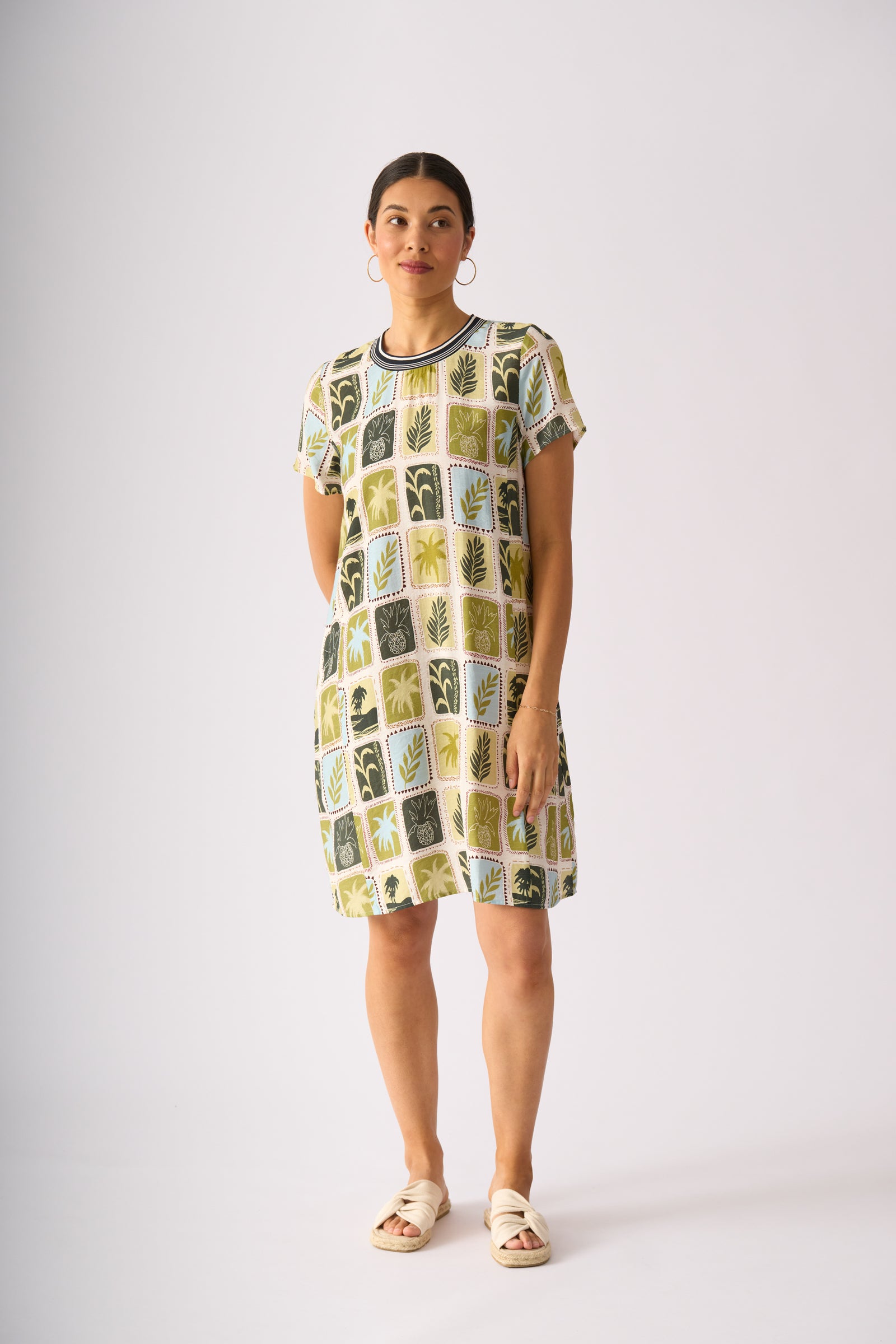 Foil Rib Vibes Dress in Write Home