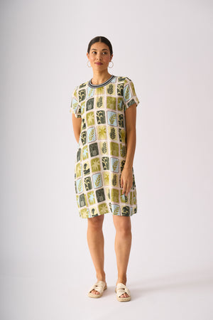 Foil Rib Vibes Dress in Write Home