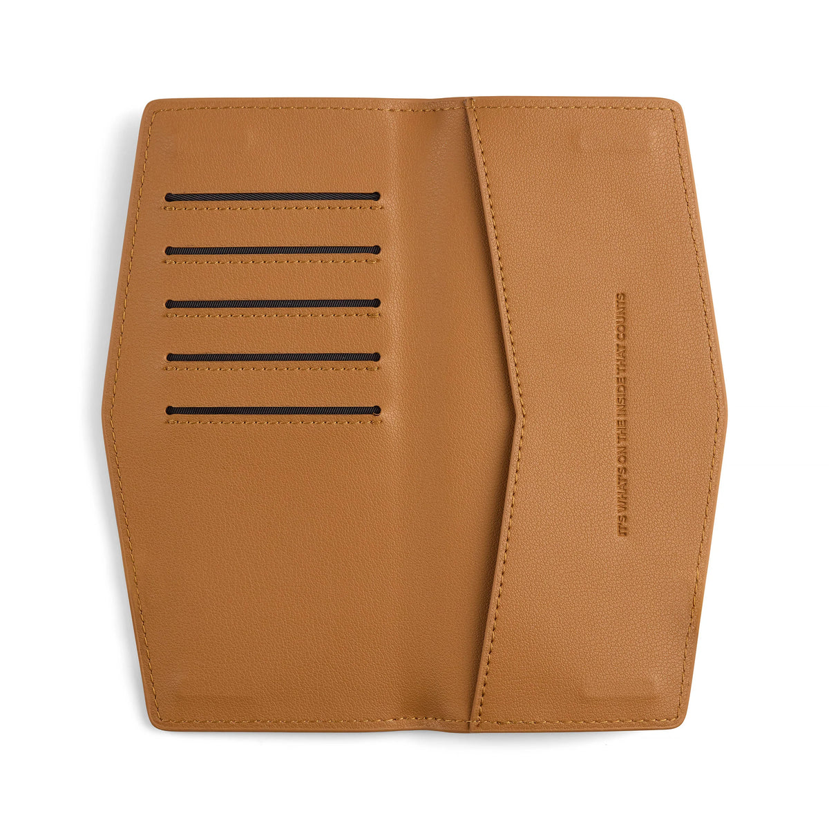 FOX and LEO Swallet Slimline Wallet in Tan