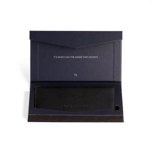FOX and LEO Swallet Slimline Wallet in Black