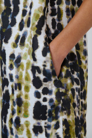 Naturals by O & J Cap Sleeve Dress in Lichen